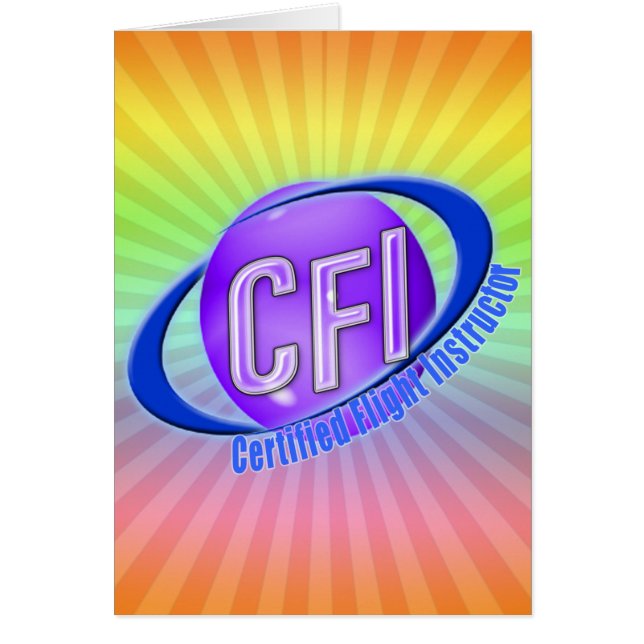 CFI ORB SWUSHロゴ認定フライトインストラクター (正面)