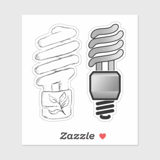 CFL電球 シール (シート)