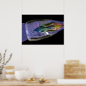 CFM56-5 Turbofan Jet Engine ポスター (キッチン)