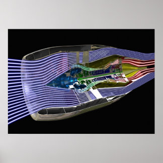 CFM56-5 Turbofan Jet Engine ポスター