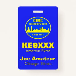 CFMCの垂直コールサイン&ネームバッジ バッジ