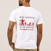 CFNXTのウォーミングアップ-白 Tシャツ (裏面)