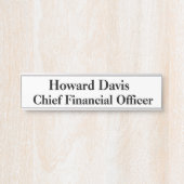 CFOのぶら下がったドアサイン名プレート サインプレート (正面)