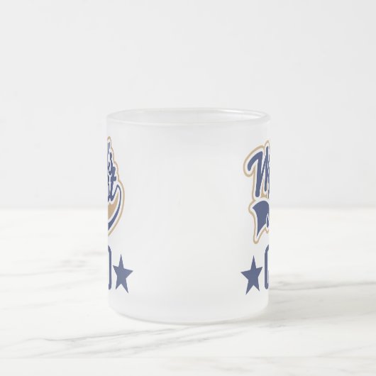 CFOのギフトの最高財務責任者(世界のベスト) フロストグラスマグカップ (中央)