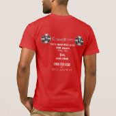 CFOの感じ苦痛 Tシャツ (裏面)