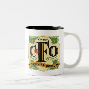 "CFO"のマグ ツートーンマグカップ