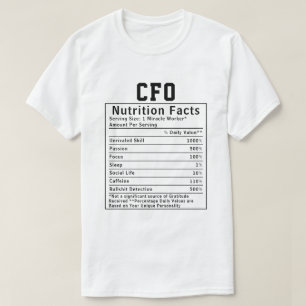 CFO(最高財務責任者)への栄養成分ギフト Tシャツ
