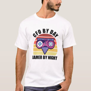 CFO By Day Gamer By Nightビデオゲームプレーヤーゲーム Tシャツ