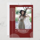 CFun フォトテンプレート 卒業 卒業パーティー 招待状 (正面)