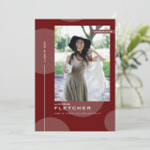 CFun フォトテンプレート 卒業 卒業パーティー 招待状 (スタンド正面)