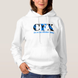 CFXチアリーティングシルエット（白黒） パーカ