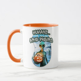 CG17s UFO Halloween - Humans... are weird マグカップ