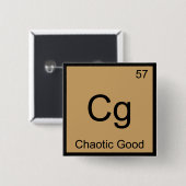 Cg – カオス良好おもしろい化学元素シンボルT 缶バッジ (正面&裏面)