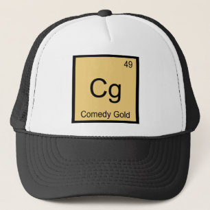 Cg - コメディゴールド 化学元素記号 Tシャツ キャップ