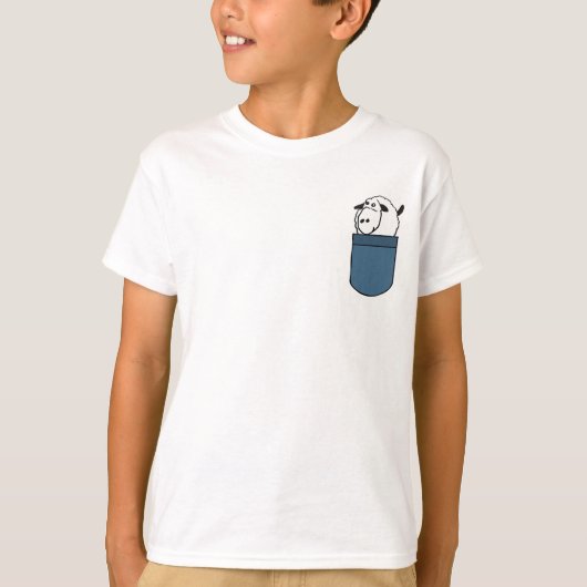 CG – ポケットシャツの子羊 Tシャツ (正面)