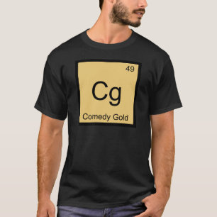 Cg -喜劇の金ゴールド化学要素の記号のTシャツ Tシャツ
