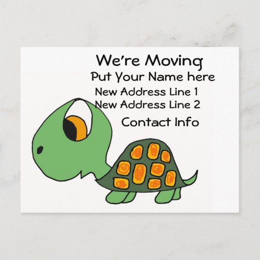 CG- We're Moving Turtleポストカード 案内ポストカード (正面)