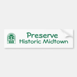 CGAロゴPreserve Historic Midtown Bumperステッカー バンパーステッカー