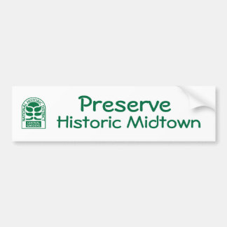 CGAロゴPreserve Historic Midtown Bumperステッカー バンパーステッカー