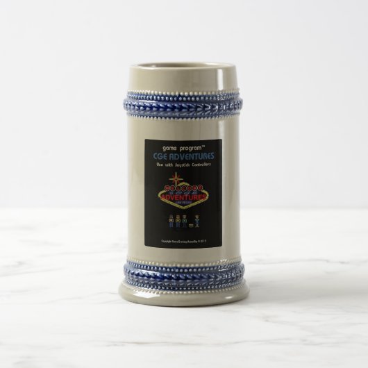 CGEはカートリッジ・ラベルビールステインの灰色を冒険します ビールジョッキ (中央)