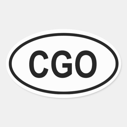 CGO 楕円形シール (正面)