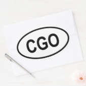 CGO 楕円形シール (封筒)
