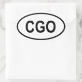CGO 楕円形シール (バッグ)