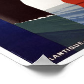 CGTフランスの海ライナーヴィンテージ旅行ポスター ポスター (角)