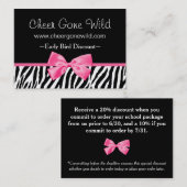 cgw臨時雇用者のクーポンのearlybird 割引カード (正面/裏面)