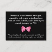 cgw臨時雇用者のクーポンのearlybird 割引カード (裏面)