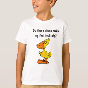CHおもしろいなアヒルの足のワイシャツ Tシャツ