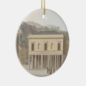 「CHからのスパのPouhonの噴水の柱廊玄関、 セラミックオーナメント (右)