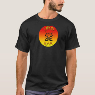 Chで愛する日本書に対する伝統的愛 Tシャツ