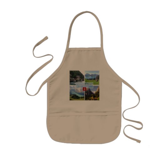 CHスイス – インターラーケン – Lake Thun - Thunerse 子供用エプロン (正面)