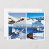 CHスイス – ジュンフラウ鉄道 –  ポストカード (正面/裏面)