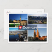 CHスイス – チューリッヒ –  ポストカード (正面/裏面)