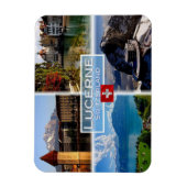 CHスイス – ルツェルン – チャペル橋 – オールドトウ マグネット (縦)