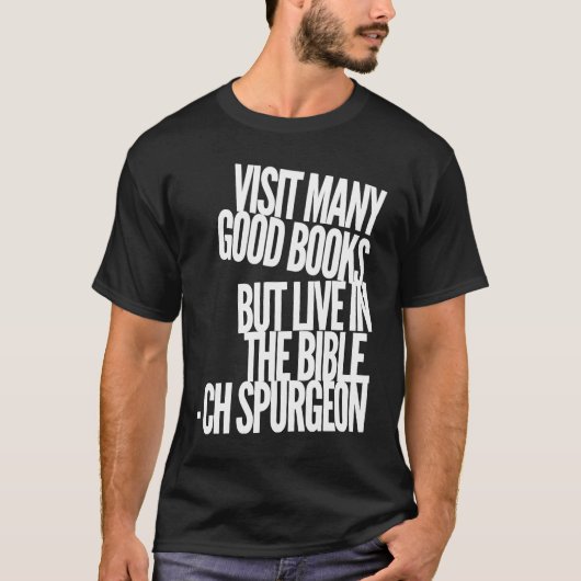 CHスポルジョンバイブル引用文 Tシャツ (正面)