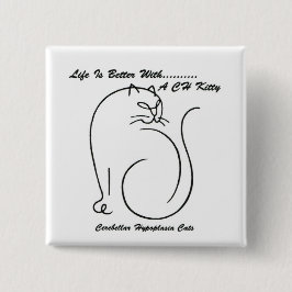 CHボタンを使用した方が生活が良い 缶バッジ