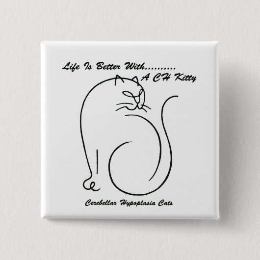 CHボタンを使用した方が生活が良い 缶バッジ (正面)