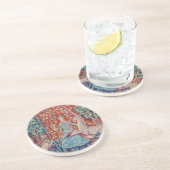 CH女性およびユニコーンのタペストリーのコースター コースター (側面)