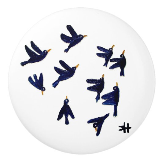 CH鳥セラミックプル セラミックノブ (正面)