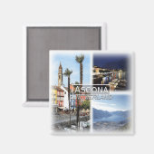 CH0280ヨーロッパ、スイス、アスコナ、冷蔵庫 マグネット (正面/裏面)