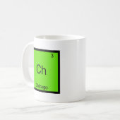Ch – シカゴ化学素おもしろい子シンボルティー コーヒーマグカップ (正面左)