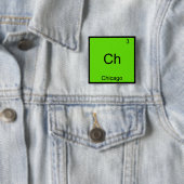 Ch - シカゴ面白化学元素記号Tシャツ 缶バッジ (インサイチュ)