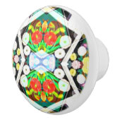 CH《植物》百日草ブラック セラミックノブ (右)