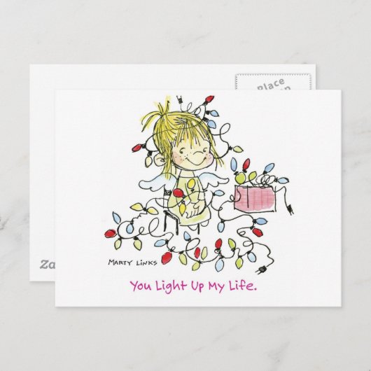 CH-001クリスマスの照明の生命 シーズンポストカード (正面/裏面)