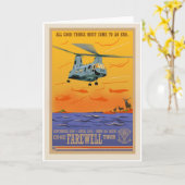 CH-46告別カード カード (黄色い花)