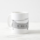 CH-46Eの搬送用ヘリコプター コーヒーマグカップ (正面左)