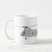 CH-46Eの搬送用ヘリコプター コーヒーマグカップ (左)